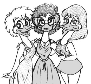 Swan Girl Sarasa and her new sisters